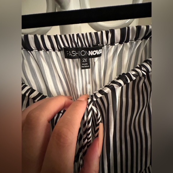 Striped Romper - Plus size - Picture 11 of 13